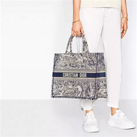 large christian dior tote bag|Dior tiger print tote bag.